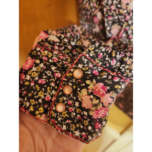 Ariat Women's Floral-Print Longsleeve Buttoned Rodeo Shirt Size XL - Picture 8 of 11